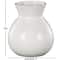 8" White Speckled Ceramic Minimalistic Vase